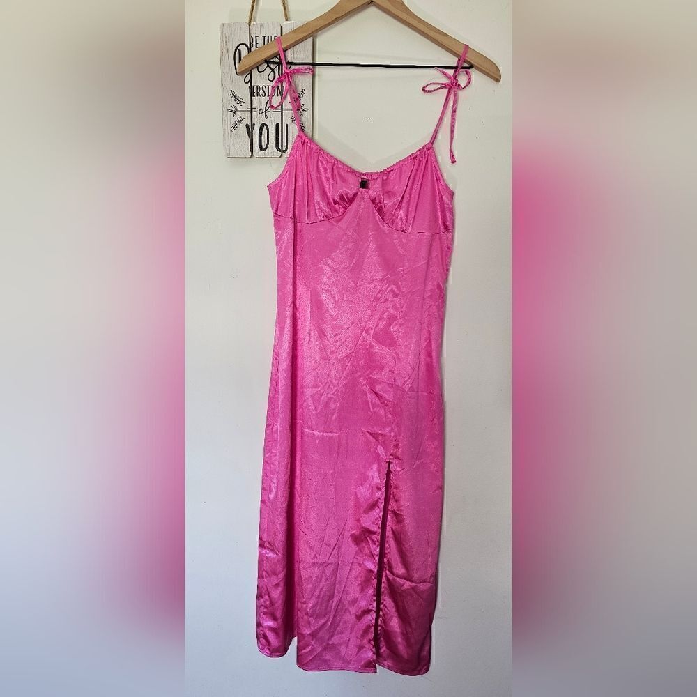 Women's Divided Pink Spaghetti Strap Slip Dress Size Small